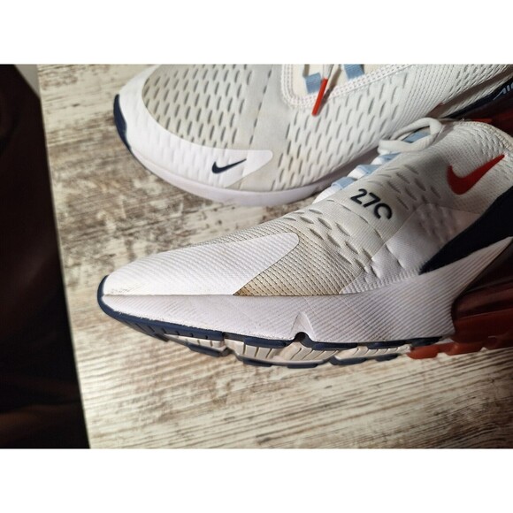 Nike Air Max 270 USA Men's Size 10 Athletic White Red Shoe Sneakers DJ5172-100 - Picture 8 of 10